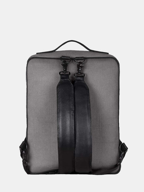 Canvas Backpack - Grey/Black