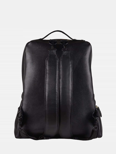 Leather Backpack - Black