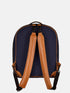 Canvas Backpack - Blue/Tan