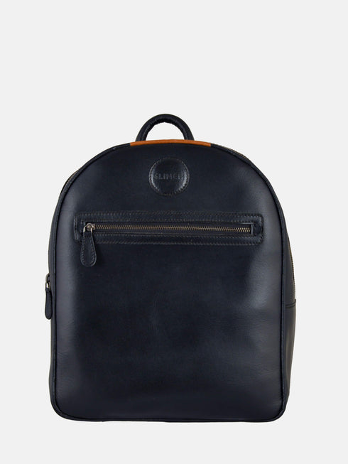Leather Backpack - Black