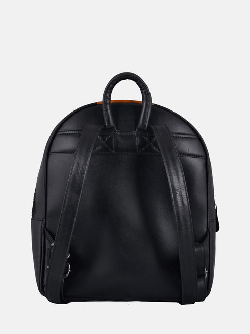 Leather Backpack - Black