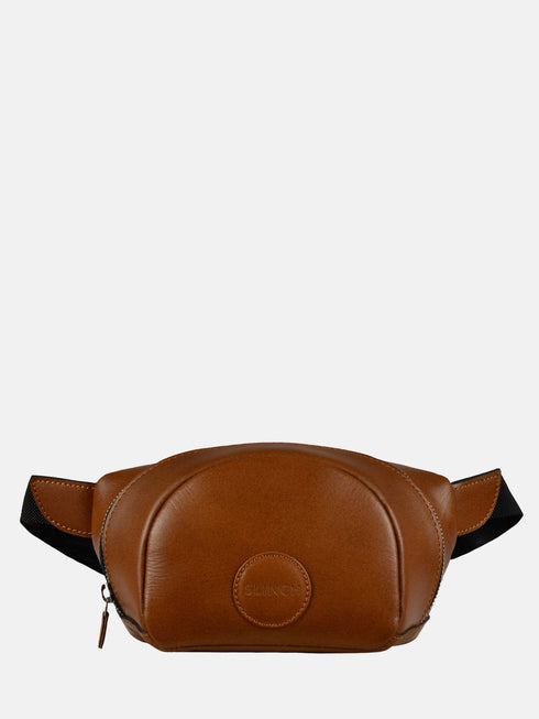 Leather Belt Bag - Brown