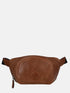 Leather Belt Bag - Tan & Black