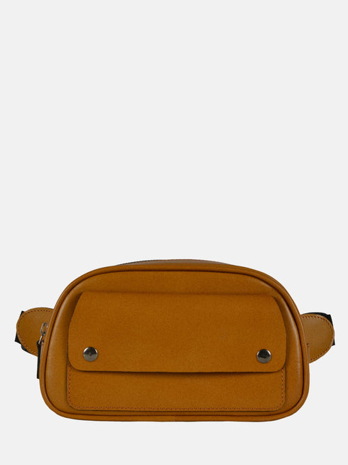 Leather Belt Bag - Tan