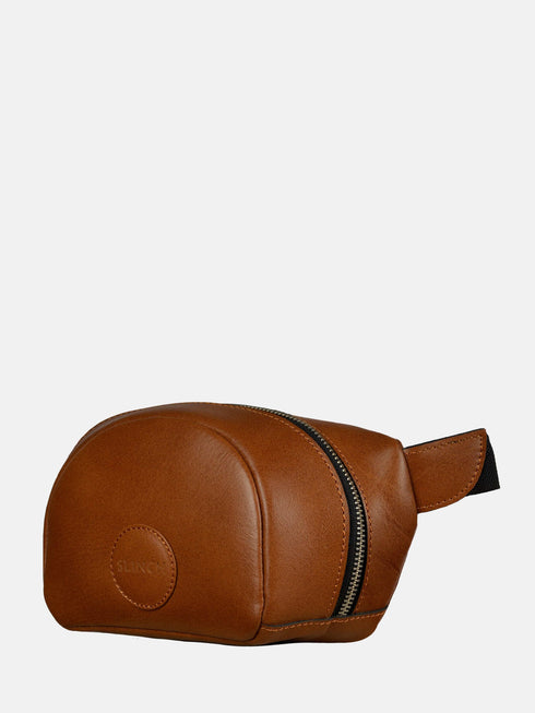 Leather Belt Bag - Brown