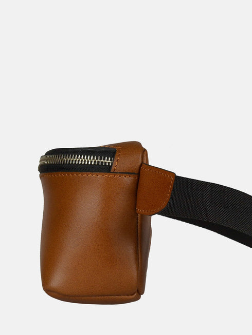 Leather Belt Bag - Brown