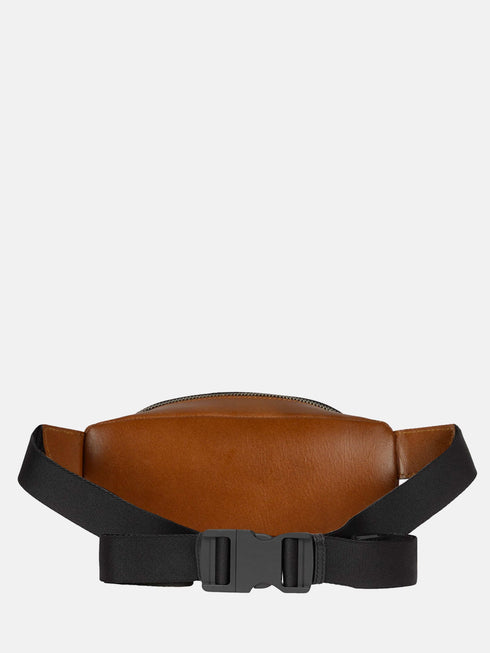 Leather Belt Bag - Brown