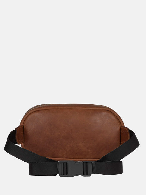 Leather Belt Bag - Brown