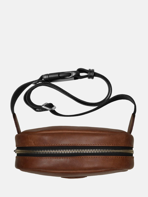 Leather Belt Bag - Brown