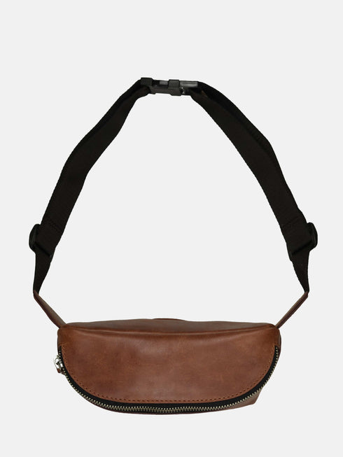Leather Belt Bag - Brown