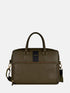 Leather Laptop Bag - Olive