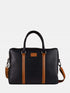 Leather Laptop Bag - Black