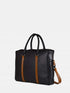 Leather Laptop Bag - Black