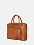 Leather Laptop Bag - Tan