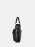 Leather Laptop Bag - Black