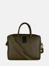 Leather Laptop Bag - Olive