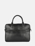 Leather Laptop Bag - Black