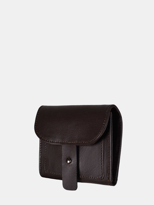 Leather Wallet - Dark Brown