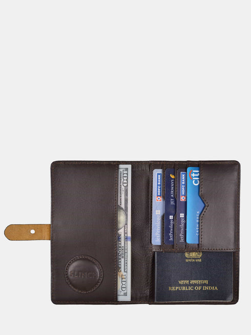 Leather Wallet - Dark Brown