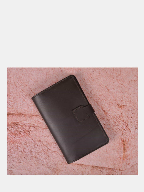 Leather Wallet - Dark Brown
