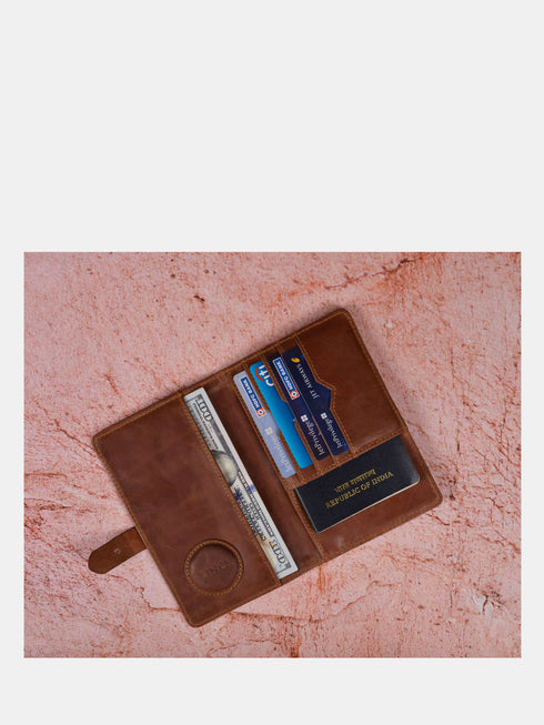 Leather Wallet - Brown