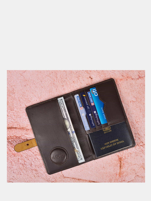 Leather Wallet - Dark Brown