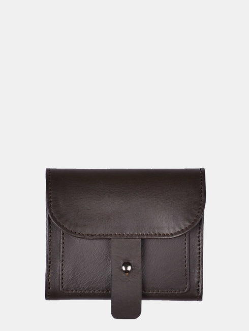 Leather Wallet - Dark Brown