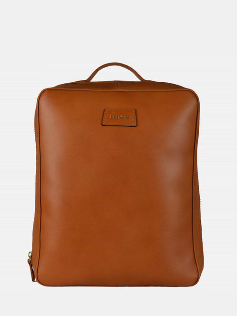 Leather Backpack - Tan
