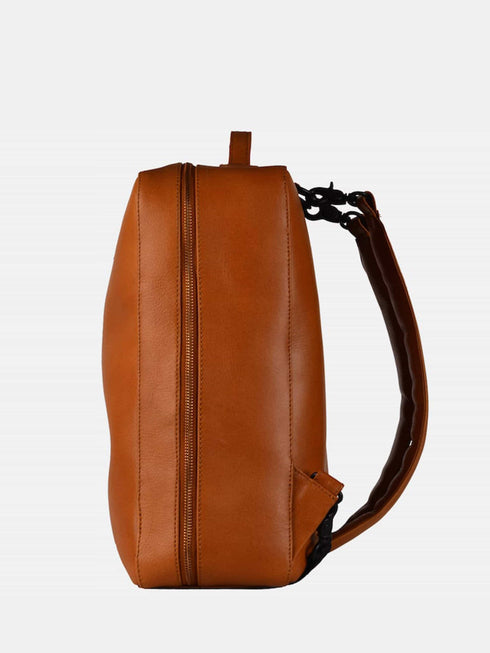 Leather Backpack - Tan