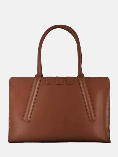 Leather Tote - Brown