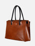 Leather Tote - Brown