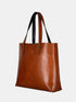 Leather Tote - Brown