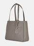 Leather Tote - Grey