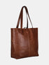 Leather Tote - Brown