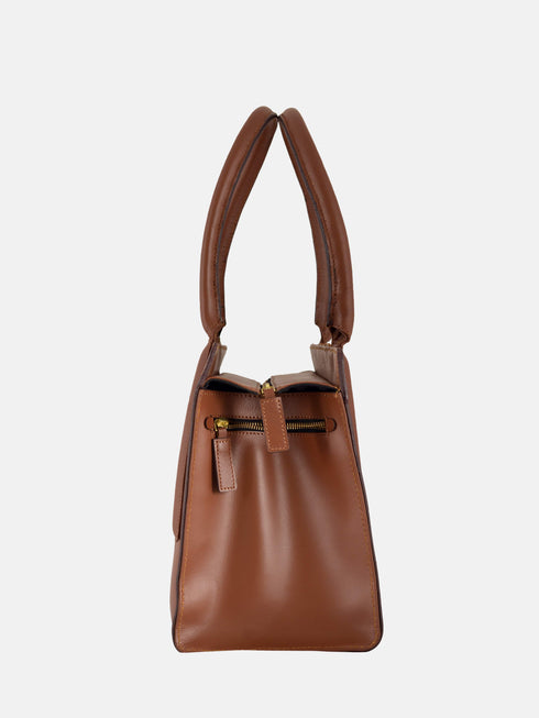 Leather Tote - Brown