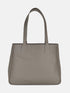 Leather Tote - Grey