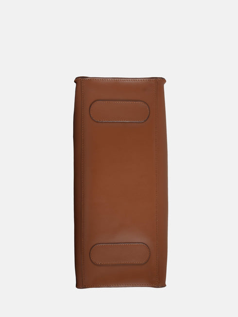 Leather Tote - Brown