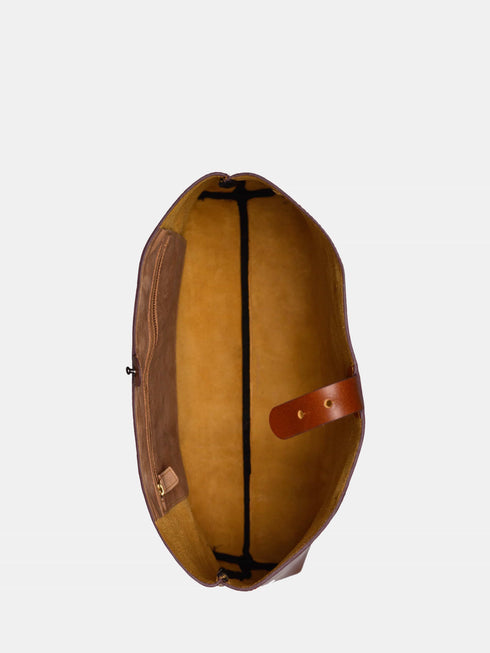 Leather Tote - Brown