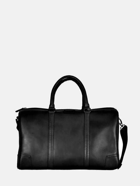 Leather Travel Bag - Black