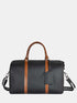 Leather Travel Bag - Black / Tan
