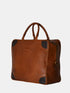 Leather Travel Bag - Brown / Tan
