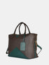 Leather Travel Bag - Grey-Green
