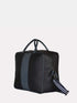 Leather Travel Bag - Black / Blue