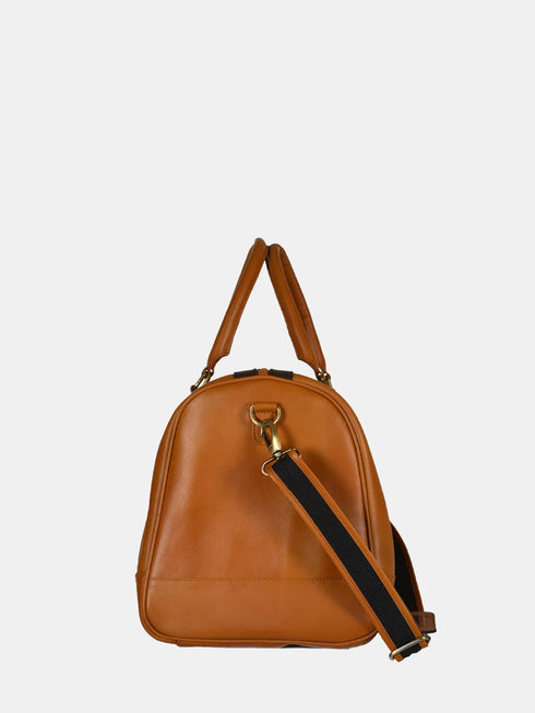 Leather Travel Bag - Tan