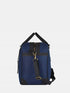 Leather Travel Bag - Black / Blue