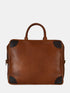 Leather Travel Bag - Brown / Tan