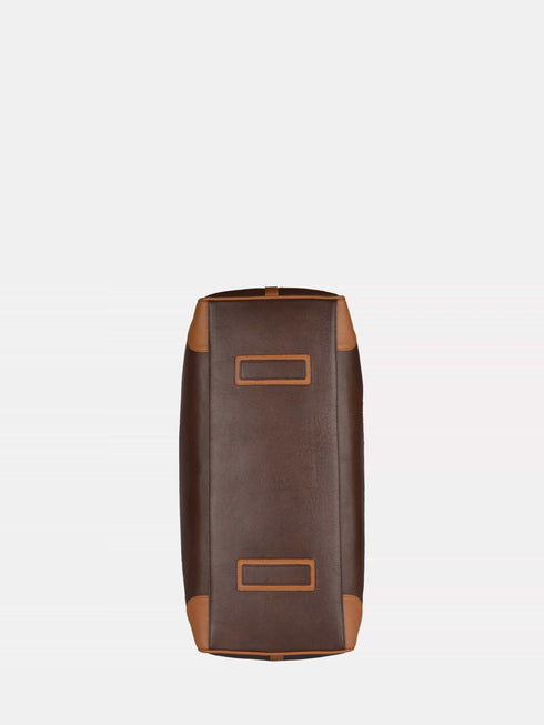 Leather Travel Bag - Brown / Tan