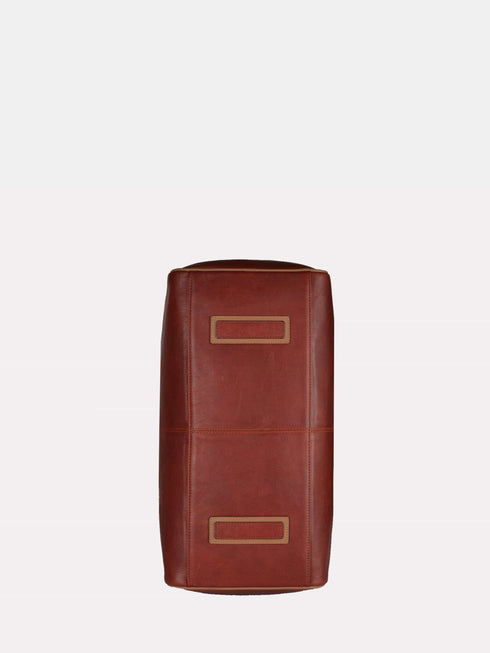 Leather Travel Bag - Maroon