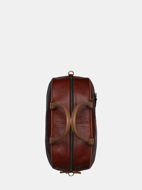 Leather Travel Bag - Maroon