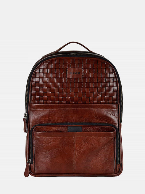 Leather Backpack - Brown